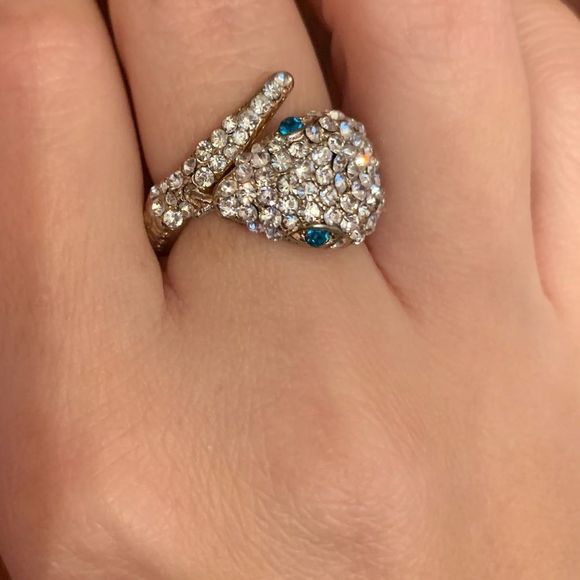 Wrap snake crystal ring - Picture 2 of 4